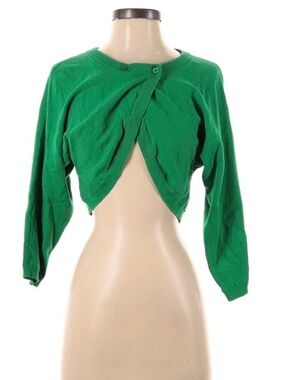 CAbi cropped cardigan—Size Small—Kelly green